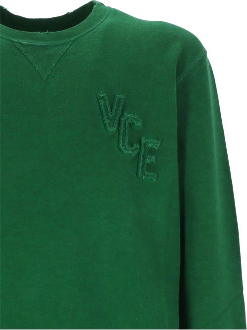 Felpa in jersey di cotone verde texture Golden Goose | GMP01223P00135635870